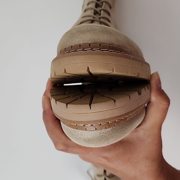 Sam Edelman Lex Sesame Lace Up Boots - Picture 7 of 17